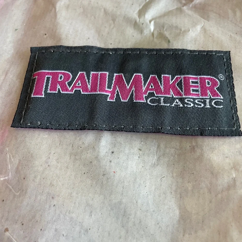 Trailmaker Classic Clear Large Backpack Pink Trim Transparent School Stadium Bag